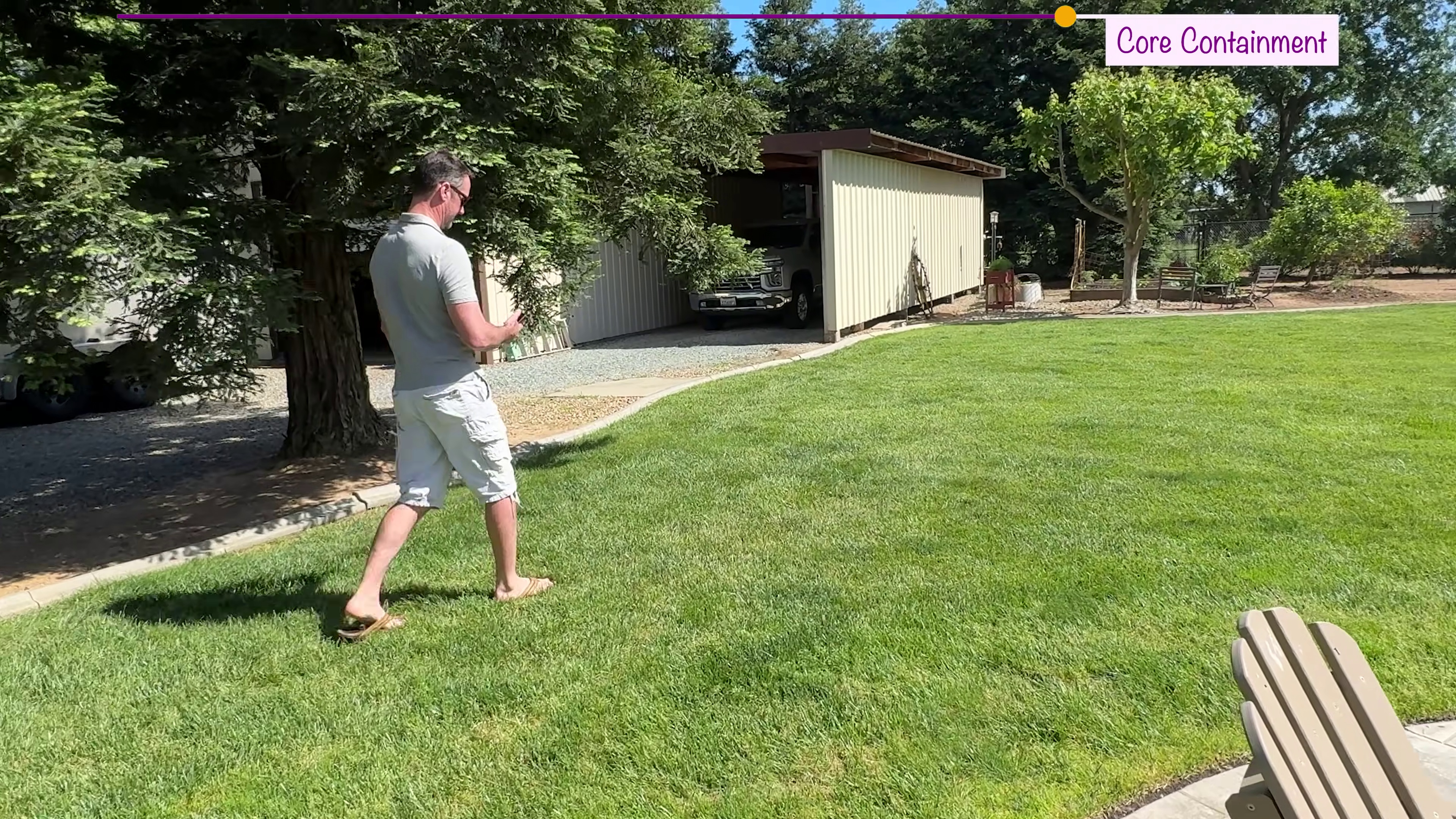 Testing SpotOn GPS fence boundary accuracy by walking the property perimeter